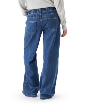Billie Elastic Waist Jean in Dark Wash