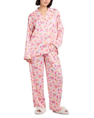 Satin Long Sleeve Pajama Set