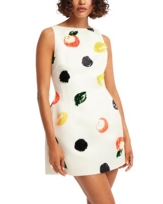 Ali Embellished Boat Neck Mini Dress