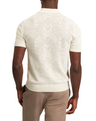 Jorien Short Sleeve Crochet Stitch Button Through Shirt