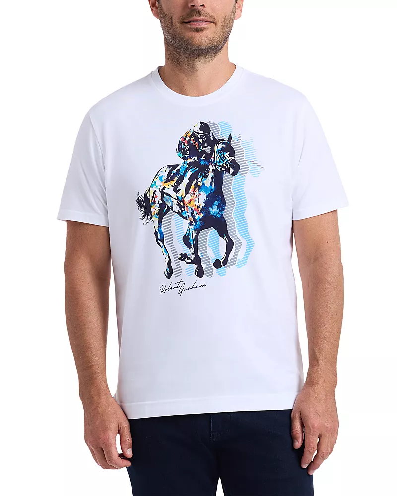 Robert Graham Jockey Club Crewneck T-Shirt