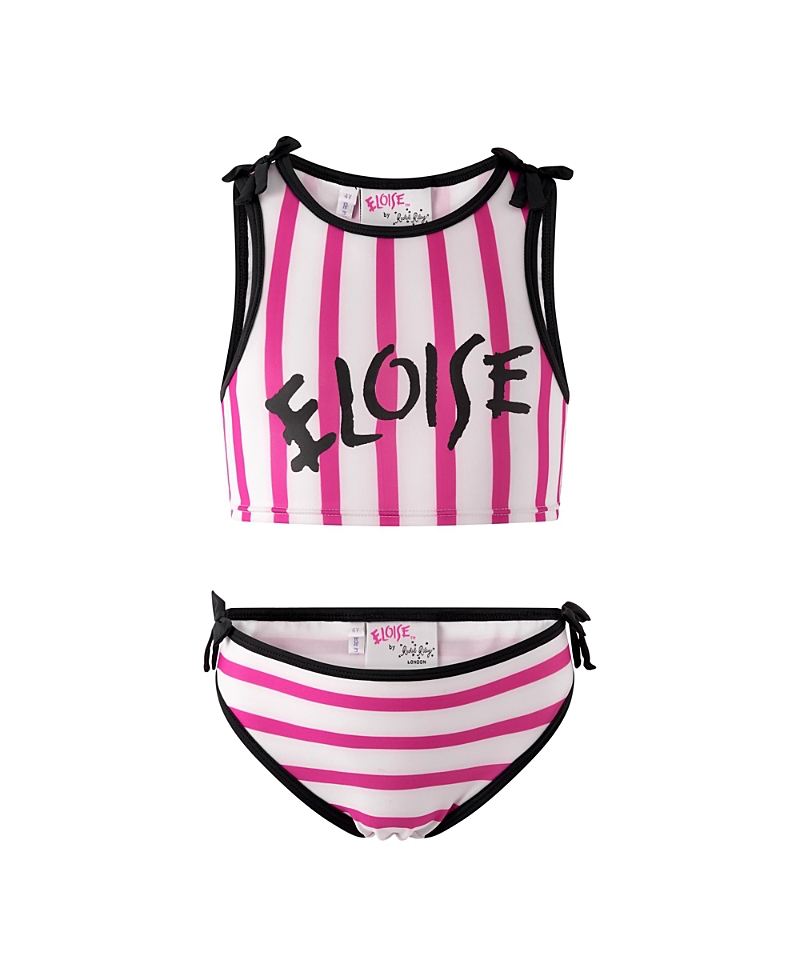 Rachel Riley Girls' Eloise Stripe Bikini - Little Kid, Big Kid