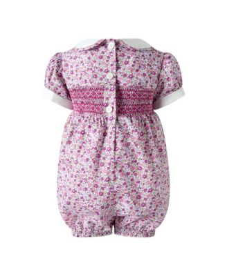 Girls' Ditsy Floral Smocked Babysuit - Baby