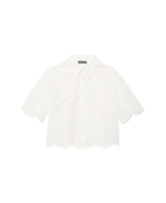  Women's Cotton Broderie Shirt