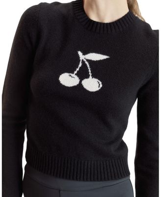  Intarsia Cropped Sweater