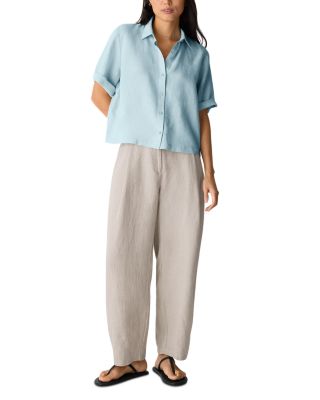 Classic Collar Linen Shirt