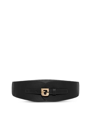 Women's Olympe Wide Leather Belt