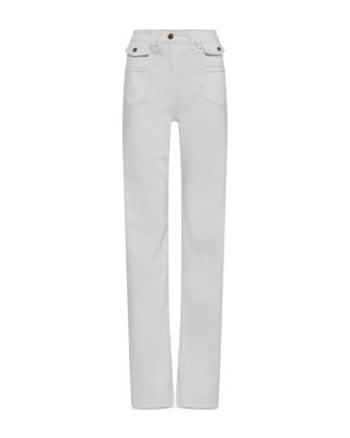 High Rise Flare Jeans in Optic White