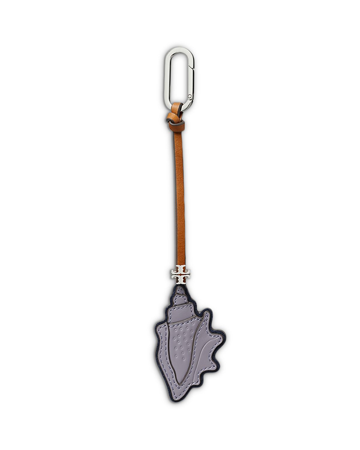 Tory Burch Conch Shell Leather Key Fob