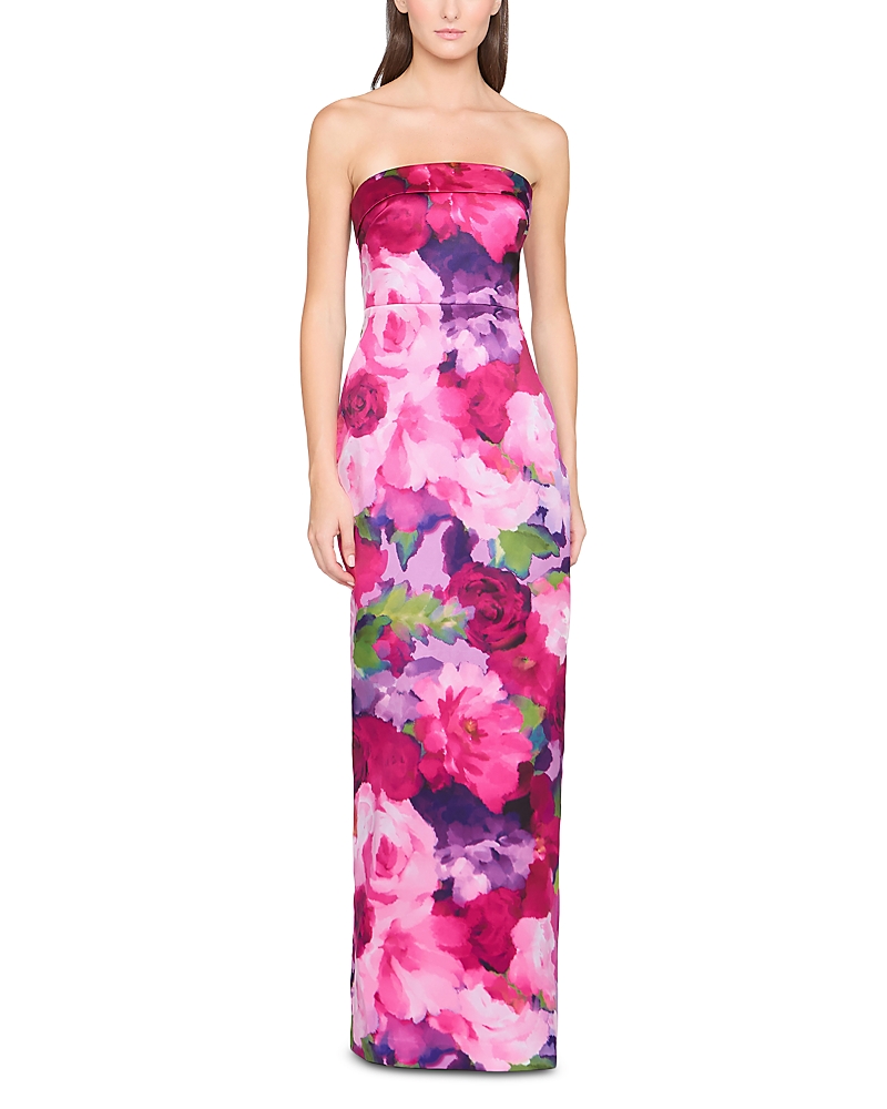 Theia Cleo Strapless Column Dress