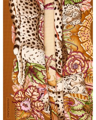 Wild Cat Silk Scarf