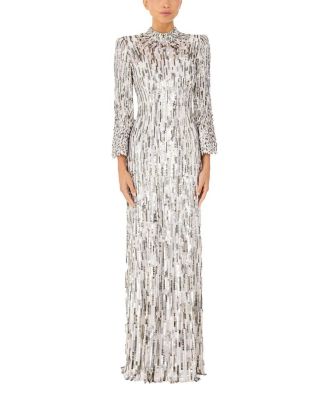Memphis Sequin-Embellished Maxi Dress