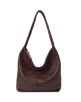 Woven Leather Shoulder Bag