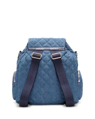 MZ WALLACE Crosby Mini Quilted Denim Backpack | Bloomingdale's