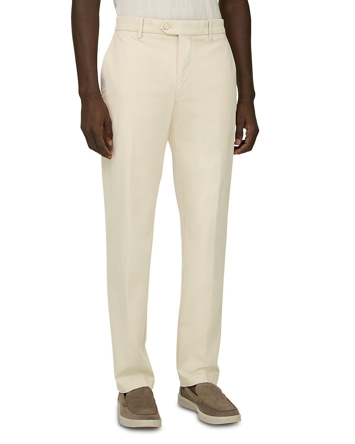 Boggi Milano Regular Fit Stretch Cotton Trousers
