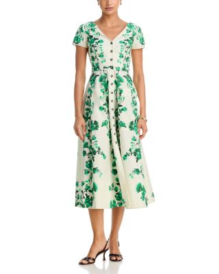 Saffier Vines Midi Shirt Dress