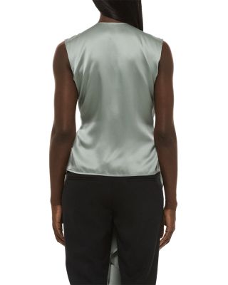 Silk Scarf Drape Top