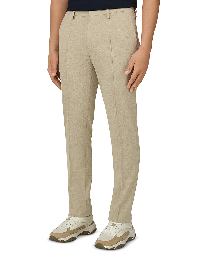 Boggi Milano Regular Fit Cotton Blend Jersey Trousers