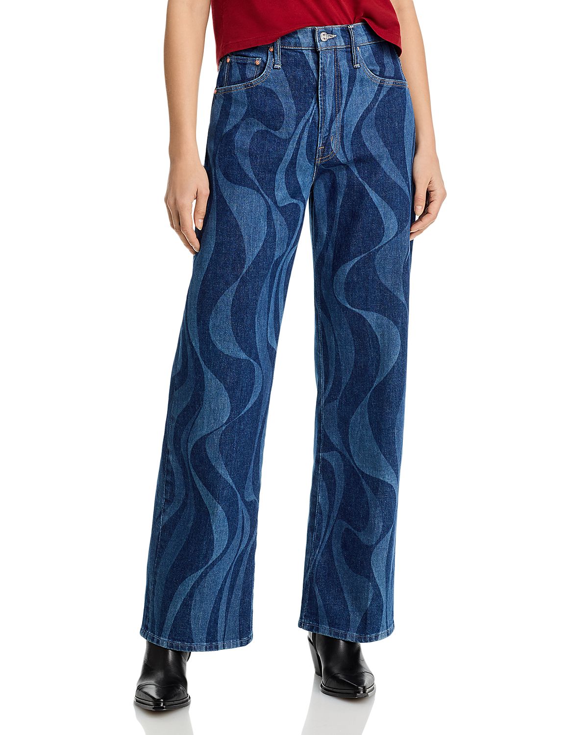 Mother The Lasso Sneak High Rise Jeans
