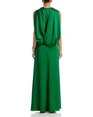 Hallie Draped Cape Gown