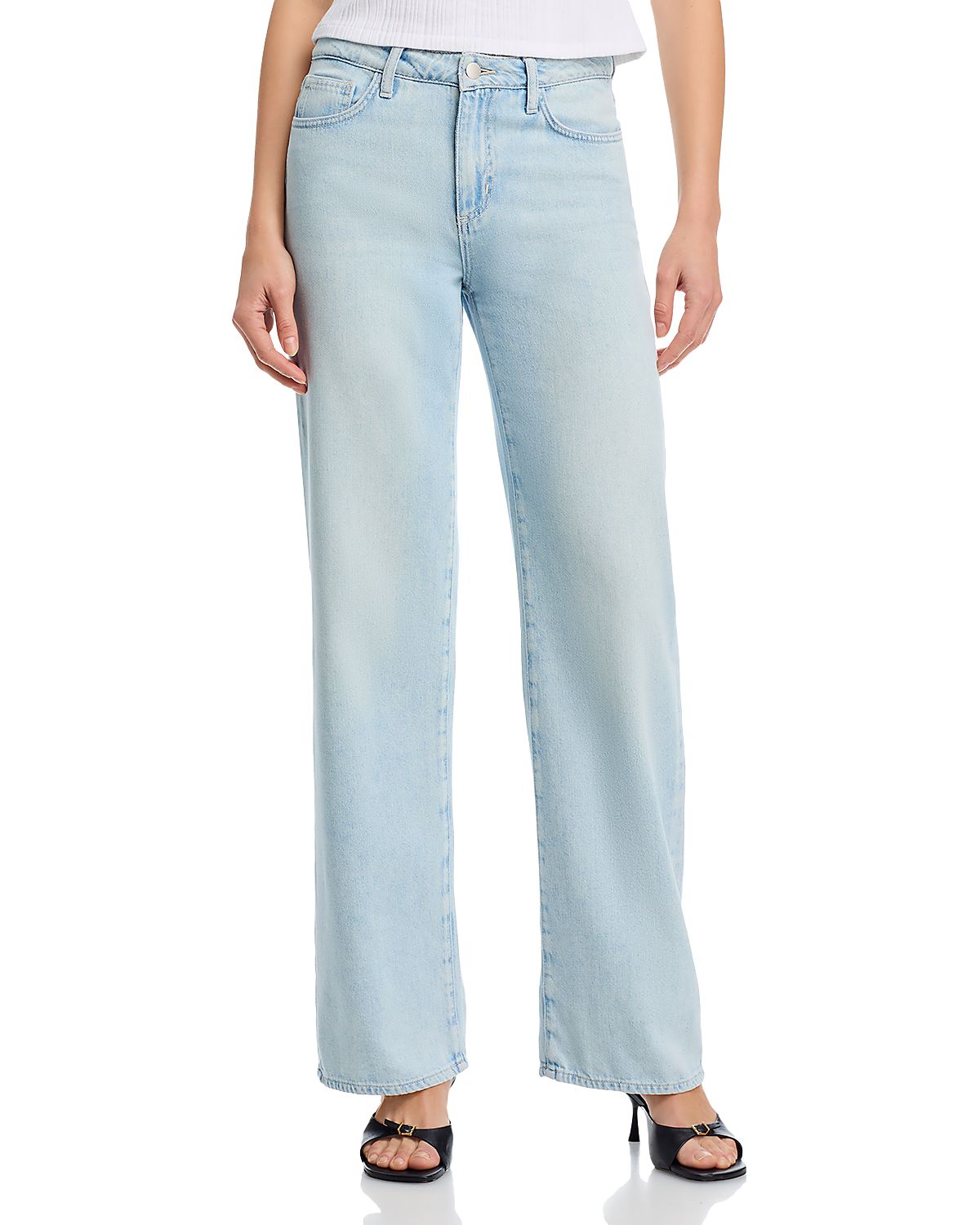 L'Agence Scottie High Rise Wide Leg Jeans