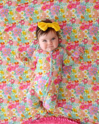 Girls' Margie Convertible One Piece Coverall Footie - Baby