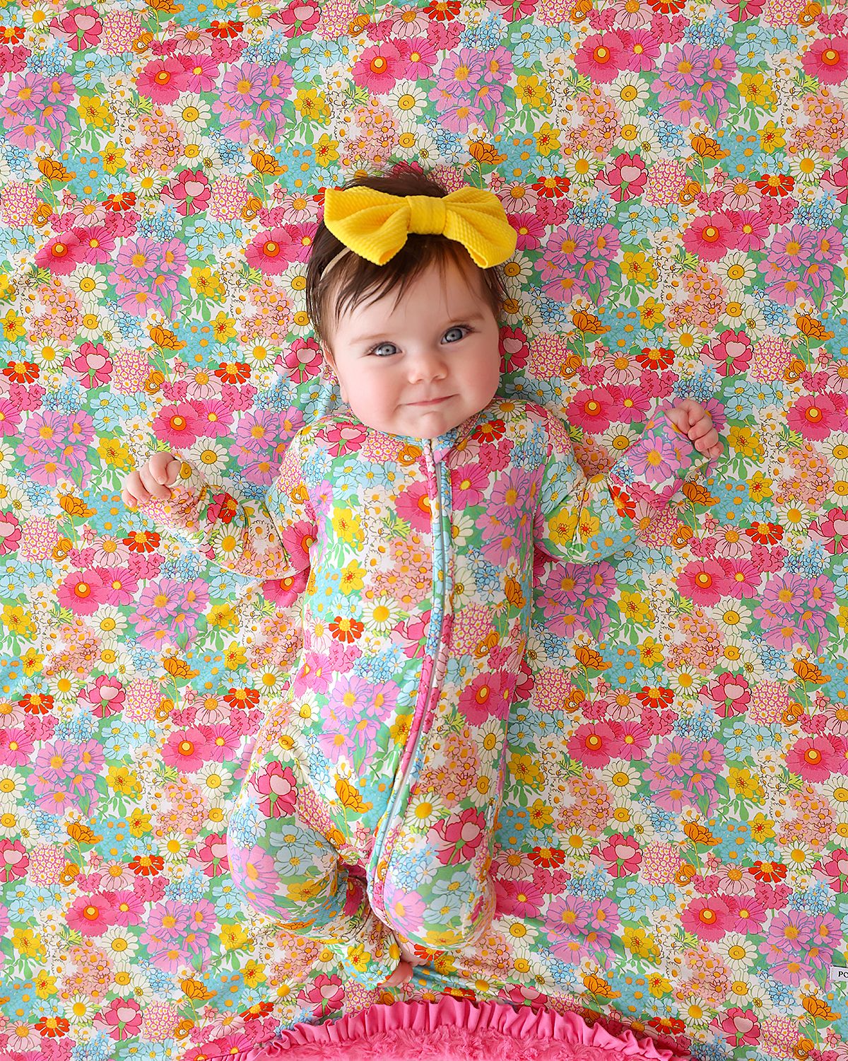 Posh Peanut Girls' Margie Convertible One Piece Coverall Footie - Baby