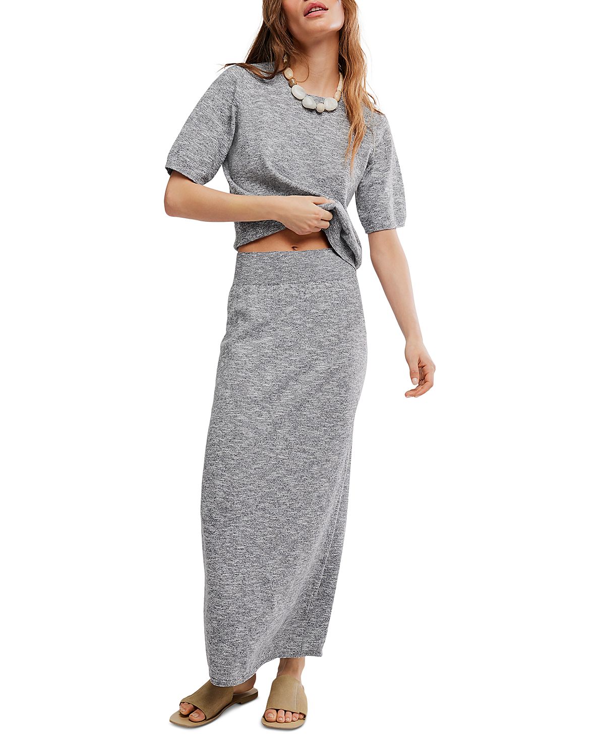 Free People Isabella Sweater Skirt Set
