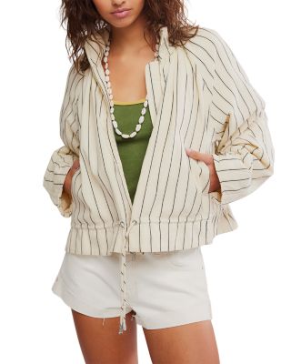Devon Striped Balloon Jacket