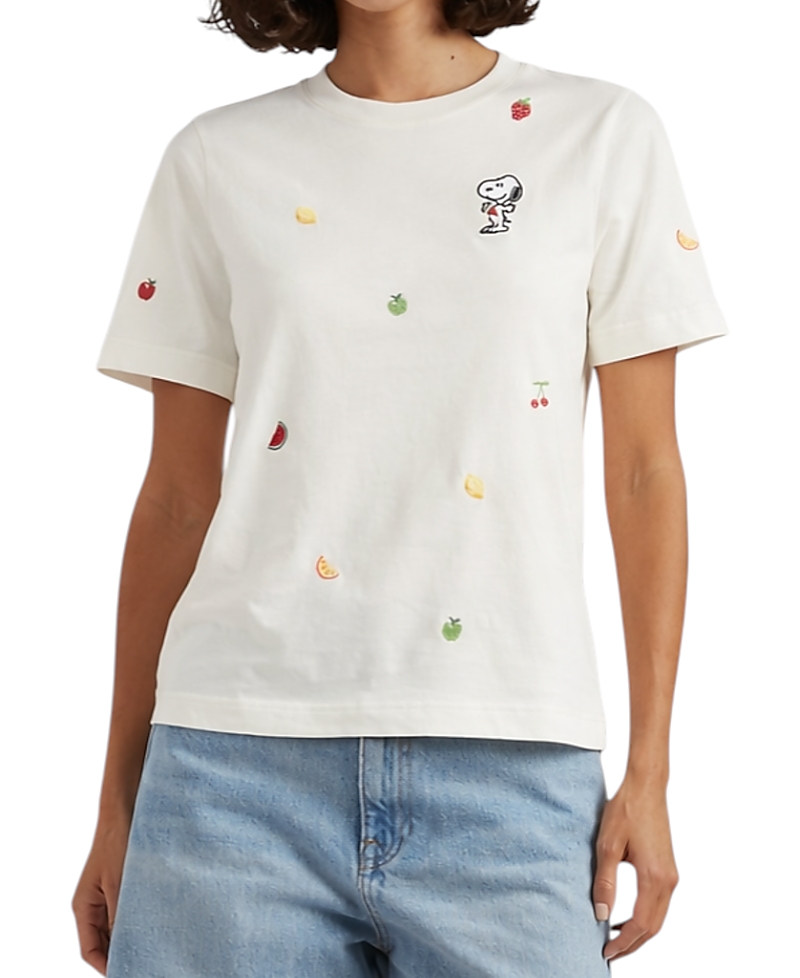 Chinti & Parker Women's Cotton Snoopy Fruit T-Shirt