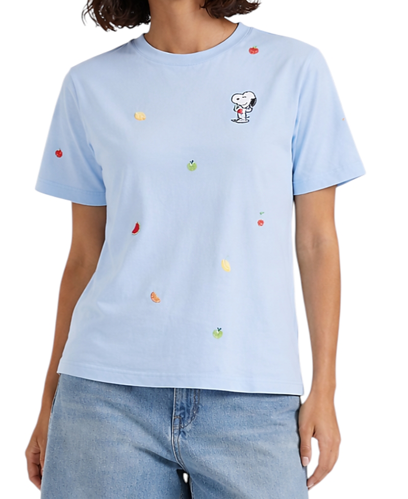 Chinti & Parker Women's Cotton Snoopy Fruit T-Shirt