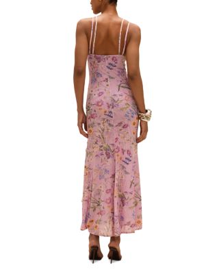 Embellished Mesh Maxi Dress