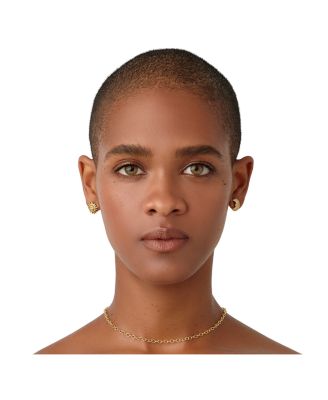 18K Yellow Gold Celestial Diamond Sun & Moon Mismatch Stud Earrings