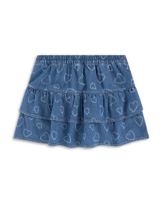 Girls' Hearts Denim Skort - Little Kid, Big Kid