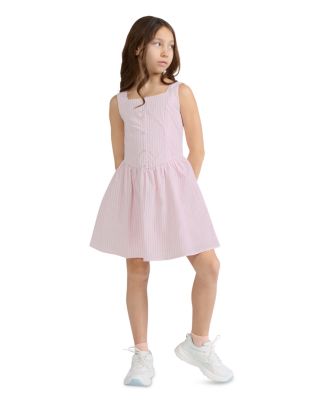 Girls' Faux Button Through Mini Dress - Little Kid, Big Kid