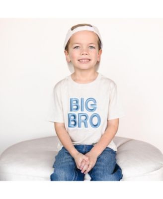 Boys' Big Bro Embroidered Patch Short Sleeve T-Shirt - Little Kid