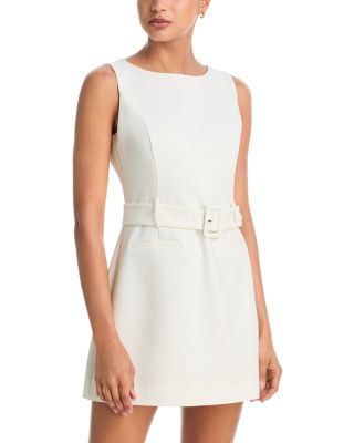 Azra Twill Belted Mini Dress