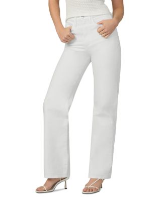 The Margot High Rise Straight Jeans in White