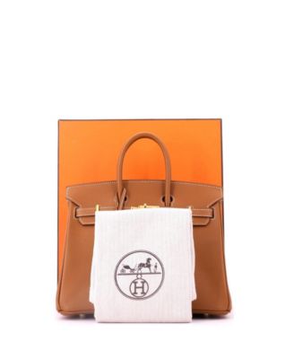 Birkin 25 Handbag Brown Epsom with Gold Hardware