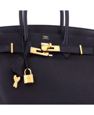 Birkin 30 Handbag Black Togo with Gold Hardware