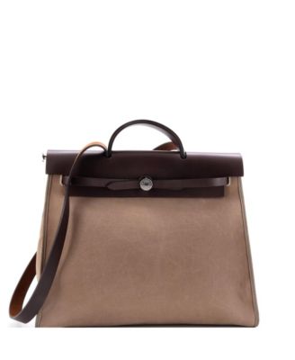 39 Herbag Zip Leather and Toile