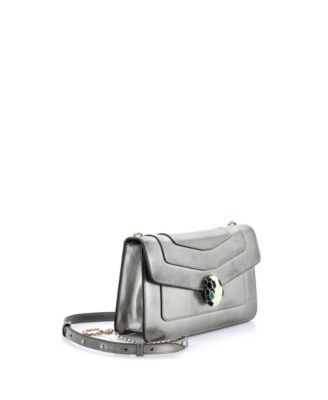  Medium Serpenti Forever Shoulder Bag Metallic Leather