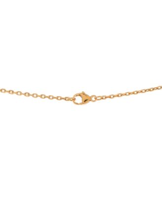 Mini Pop H Pendant Chain Necklace Metal and Enamel, 16"