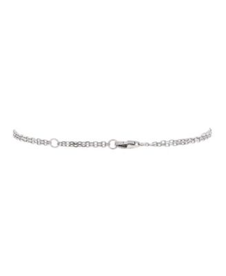  2 Diamonds Love Bracelet 18K White Gold with Diamonds