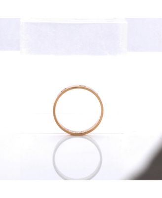  Love Wedding Band Ring 18K Rose Gold