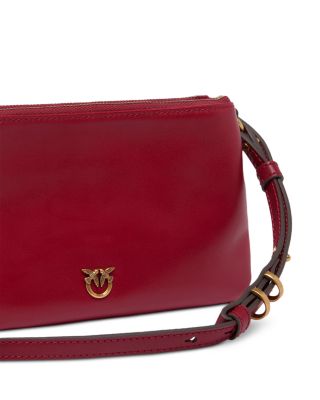 Double Mini Vitello Leather Crossbody 
