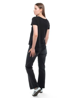 Short Sleeve Mock Layer Tee