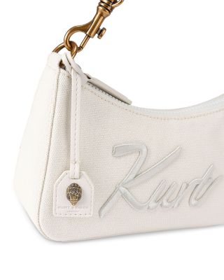 Kurt Small Cotton Canvas Hobo Crossbody Bag