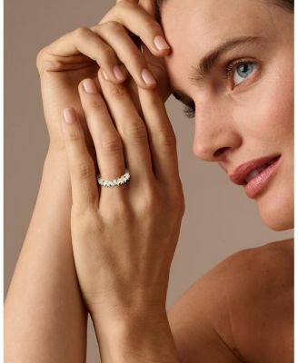  Mixed Shape Eternity Band in 18K Yellow Gold, 1.96ctw Lab Grown Diamonds