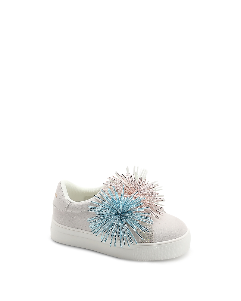 Kurt Geiger London Girls' Mini Laney Fringed Leather Sneakers - Toddler, Little Kid, Big Kid